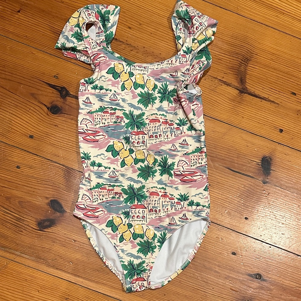 Boden Tropical Print Kids Swimwear